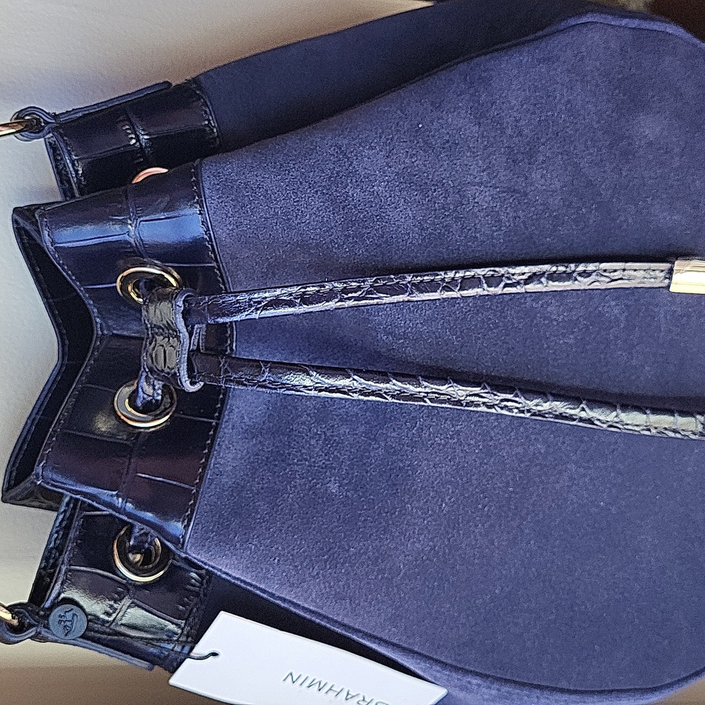 Brahmin Melinda Suede Bucket Bag - Picture 3 of 16